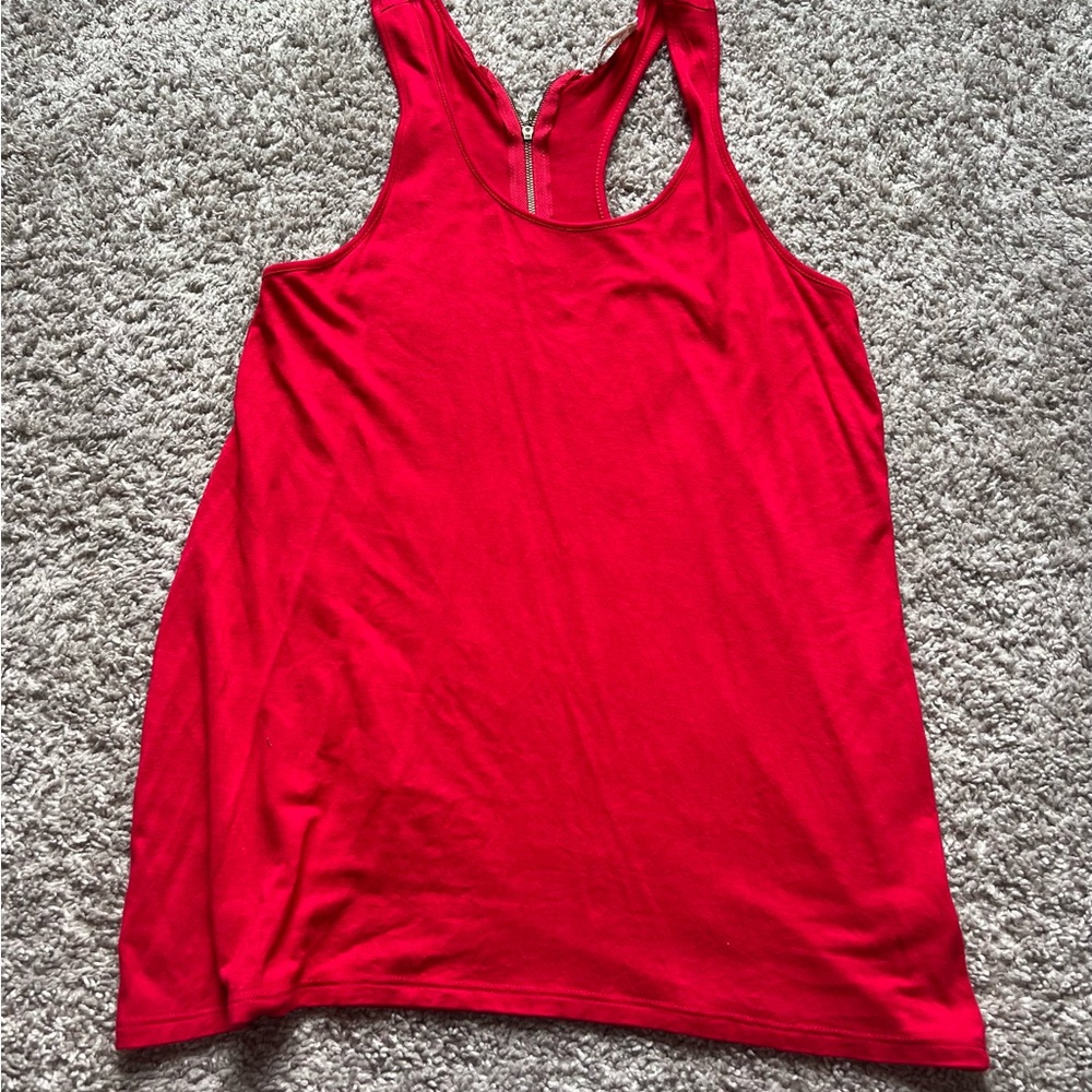 Red Sleeveless Women's Top